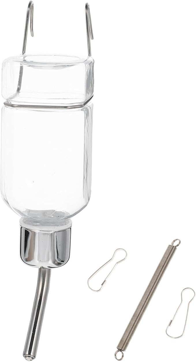 Kisangel Pet Water Dispenser Dog Hanging Water Bottle Animal Water Feeder Automatic Waterer Convenient