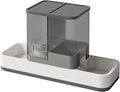 Automatic Refilling Pet Water Bowl and Food Dish Set with Stainless Steel Removable Tray Anti Tip Base for Small Animals Anti Spill Pet Food Bowl with Water Fountains