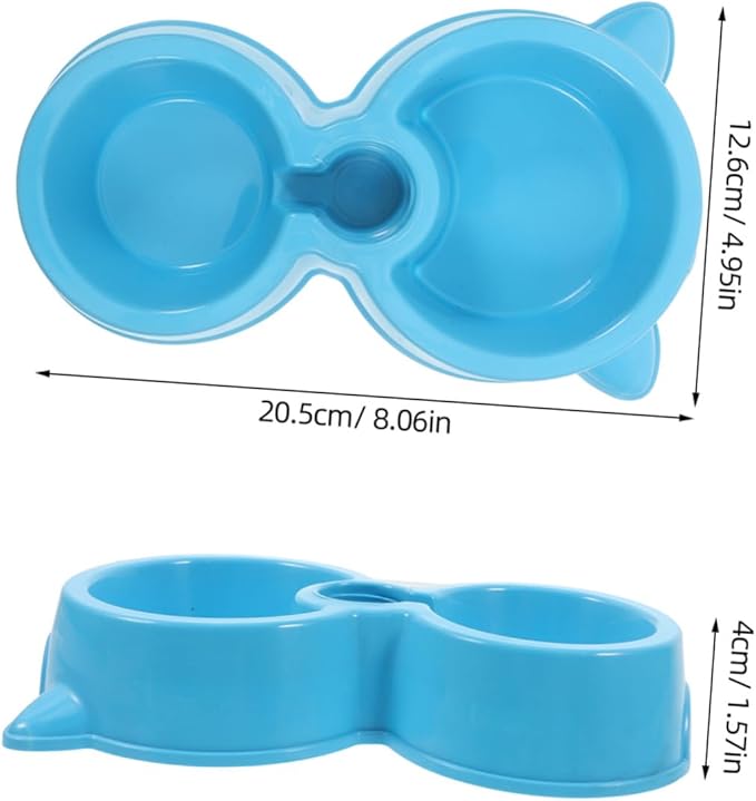 POPETPOP Elevated Dog Food Bowl Water Bottle Attachment Automatic Pet Feeder for Dogs Slow Feeder