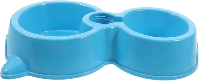 MERRYHAPY Elevated Double Dog Cat Bowls No-Spill Water Dispenser for Dogs Portable Feeder Auto Waterer for Cats and