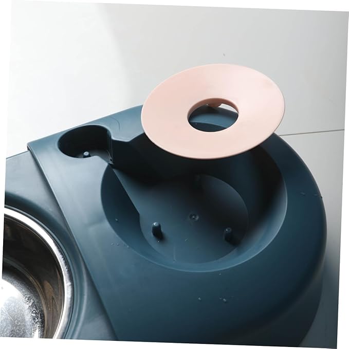 Milisten Automatic Pet Water and Food Bowl with Spill-Proof Design, Blue Dog and Cat Feeder Suitable for Home Use, Sturdy Pet Supply Feeding Dish