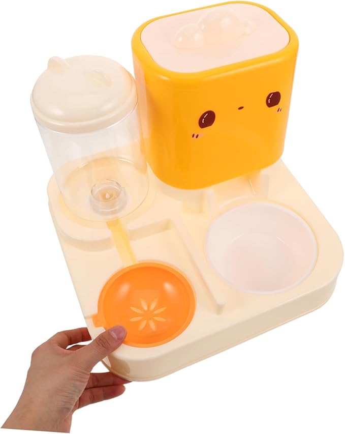 KESYOO Automatic Cat Feeder Water Dispenser Double Bowls Pet Food and Water Feeder Dog Bowl