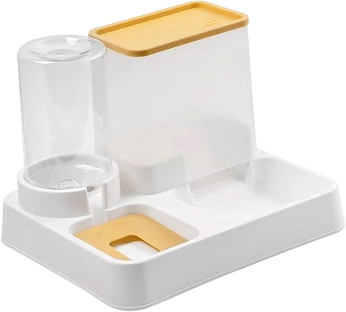Automatic Pet Feeder 2 in, Feeder & Water Dispenser, Anti-Overturning, 2.8L Food & 1L Water Capacity (1L / 33.8 fl oz)