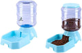 PET Feeder and Water Food Dispenser Automatic for Dogs Cats, 100% BPA-Free, Gravity Refill, Easily Clean, Self Feeding for Small Large Pets Puppy (Blue)