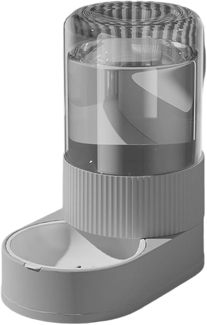 Automatic Pet Feeders with Removable Stainless Steel Bowls, Anti-Slip Base & Integrated Water Dispenser for Dogs Spill Elevated Bowl
