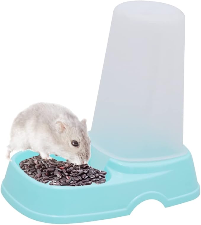 FRCOLOR 2pcs Automatic Pet Feeder Dispenser for Dogs and Cats Removable Washable Food Bowl Sky for Busy Convenient Dry Food Storage