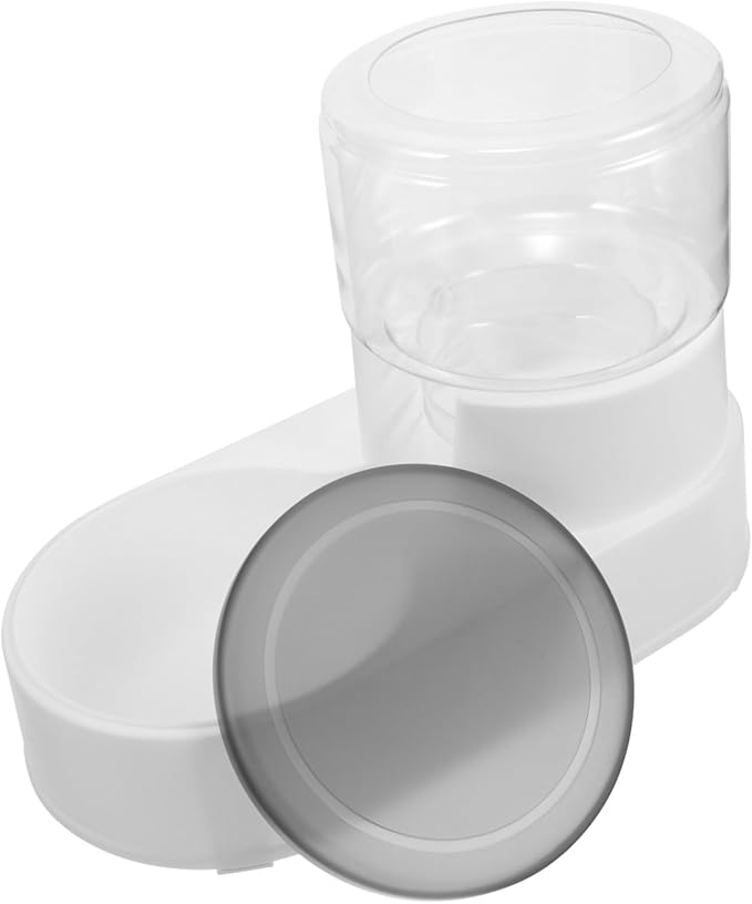 POPETPOP Automatic Dog Food Feeder Pet Feeder Dispenser for Cats Dogs Material Elegant Design Monitoring and Multiple Pets