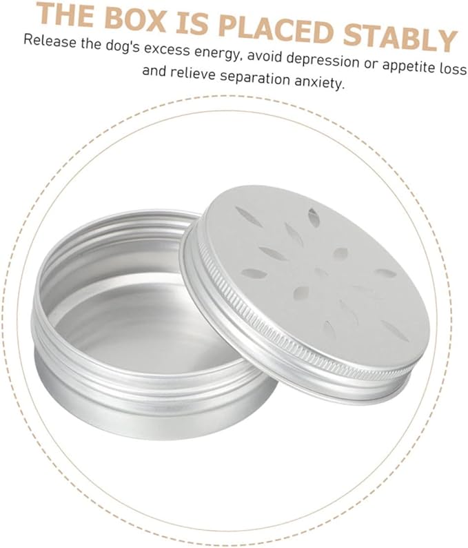 SUPVOX 6pcs Dog Scent Training Boxes Aluminum Odor Cases for Dogs Nose Work Tool for Small for Scent Detection and Training Activities
