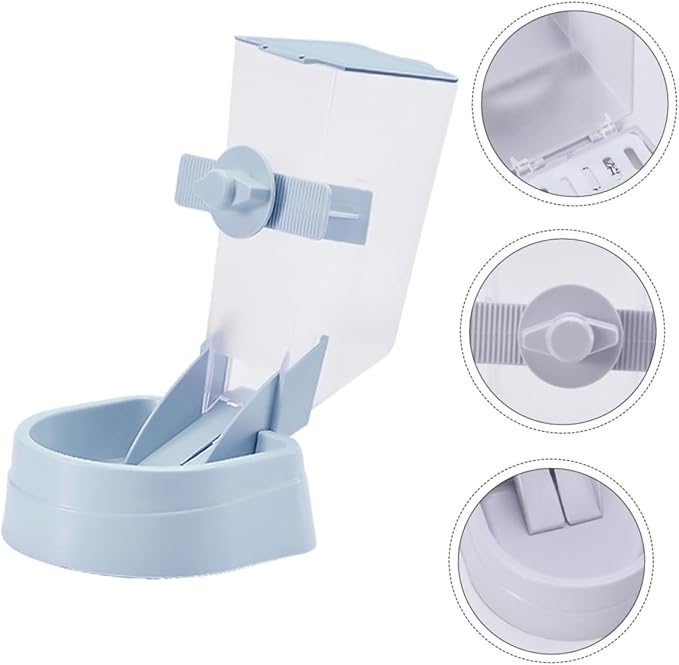 Hanging Automatic Dog Feeder 2l Large Capacity Pet Food Dispenser Cage Feeder for Puppies and Dogs in Kennels