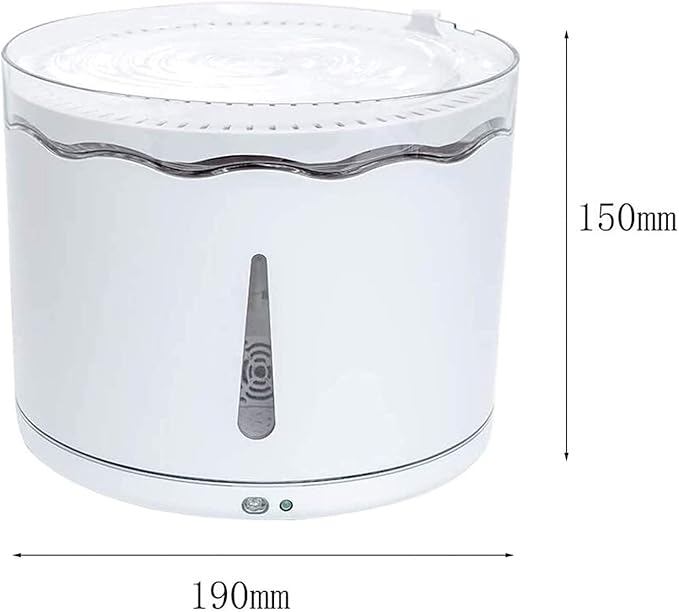 Liusj JUnst Pet cat Water Dispenser Universal Petal Waterer for Cats and Dogs Automatic Circulation Silent Waterer,for Small and Medium Sized Pets