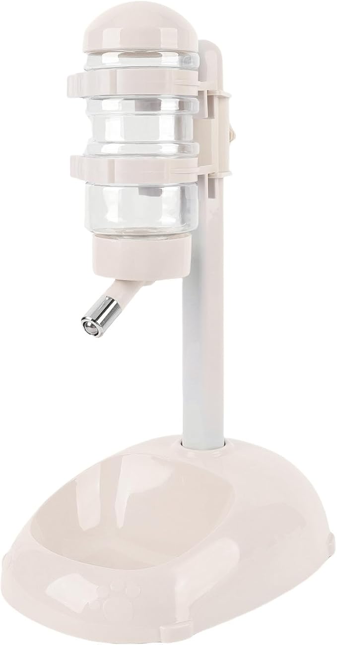 Haofy Elevated Water Dispenser for Pets with Height Adjustable 500ml Automatic Feeder Capacity and Easy to Clean Anti Leakage and Design for Puppies Ideal for Home, Travel and Training (M)