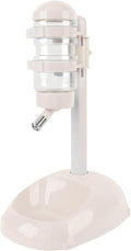 Pet Standing Water Dispenser, Height Adjustable Automatic Water Food Feeder, 500ml Water Bottle Dispenser Standing Feeding Bowl for Cats Puppy Pets (Beige)