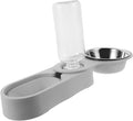 Timed Cat Feeder Automatic Water Dispenser Double Stainless Steel Bowl Pet Supply for Busy Pet Parents
