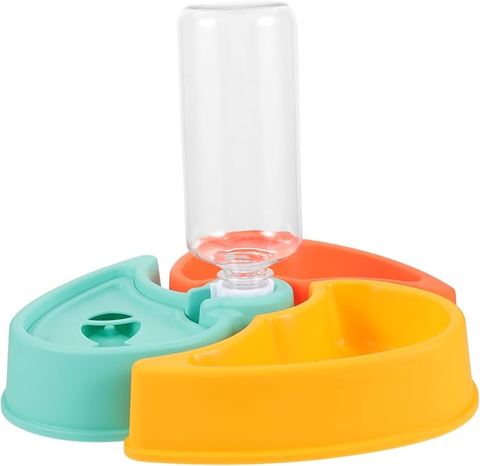 SUPVOX Automatic Pet Feeder and Water Bowl Capacity Dry and Wet Separation Design for Cats and Small Dogs Sturdy Materials Convenient and Practical Pet Dish