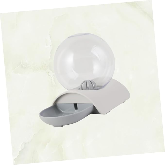 GANAZONO Pet Automatic Water Dispenser Pet Water Feeder and Bowl for Cats Dogs Grey Smooth Unique Design Safe Engineering Easy to