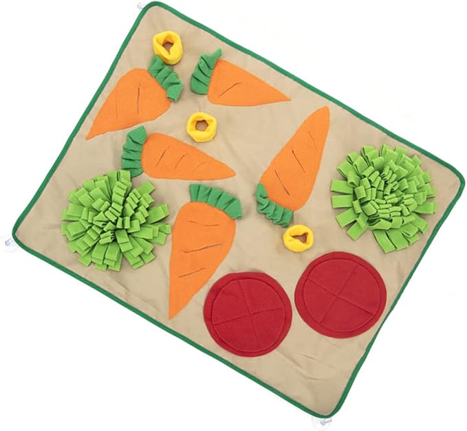 balacoo 1pc Pet Sniffing Cushion Toy Creative Dog Smell Mat for Interactive Puzzle Play Fleece Foraging Skills and Train Nose Work for Dogs
