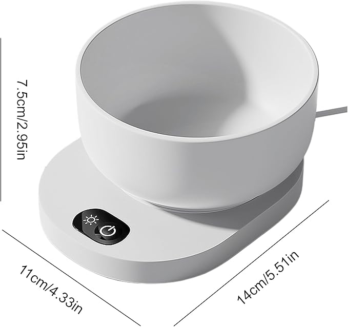 Heating Dog Bowl - Thermostatic Control Heated, Cat Ceramic Bowls, Winter Warm Pet Dish | Outside in Winters Cold Weather for Outside in Winter Cold Weather