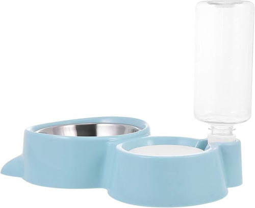 1pc Pet Drinking Bowl Automatic Feeder for Dogs Cats Dual-use Design Easy to Non-Tipping Compact for Water Food