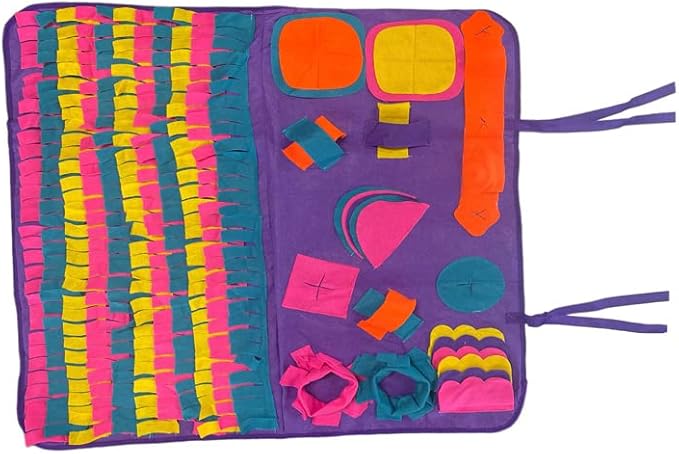 Snuffle Foraging Mat with Non-Skid Backing for Dogs Puppies Pigs Rabbits Cats Small Animals