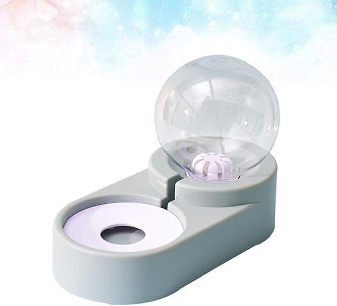 balacoo Creative Pet Automatic Water Feeder Double Bowl Blue Pet Drinking Tool for Cats and Dogs Unique Design Convenient and Safe Water Dispenser