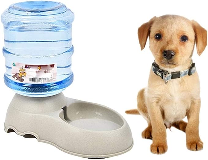Pet Automatic Feeder Food Water Dispenser Feeder Waterer Food Storage Bowl Drinking Bottle Dish for Puppy Cats Dogs