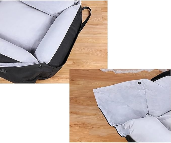 Dog car seat,Pet Booster Seat Travel Dog Car Bed,for Small Medium Dogs Cats,Comfortable and Breathable, Detachable,Dog car Bed Dual-use for car and Home