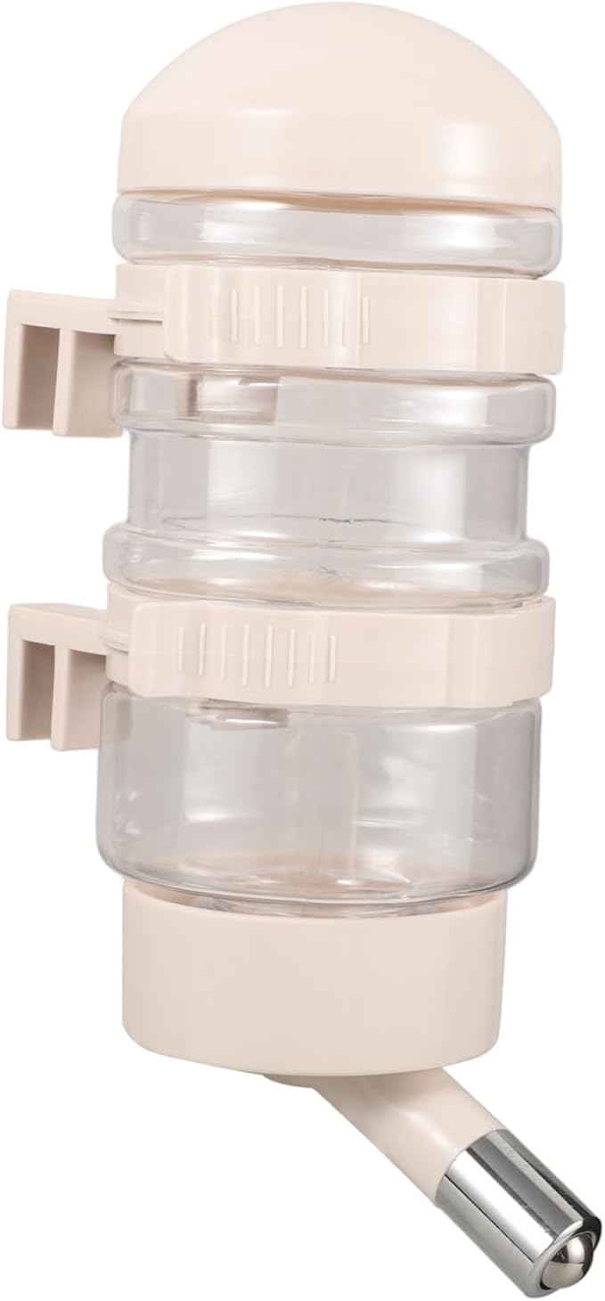 Automatic Dog Water Feeder Cat Water Dispenser Stainless Steel Hanging Bottle Nozzle for Indoor Pets and Small Animals Dispenser