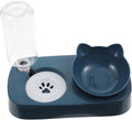 Totority Dog Water Feeder Bowl Automatic Pet Food Dispenser Bottle Raised Pet Drinking Bowl for Cats Dogs