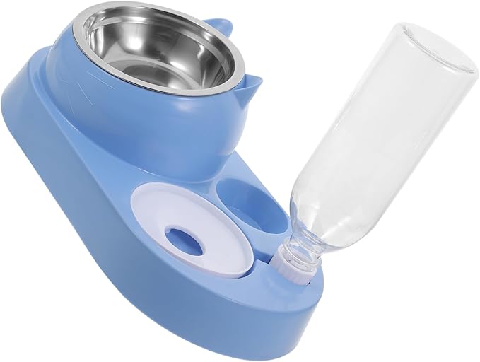 Pet Automatic Water Dispenser with Dual Bowls Stylish Durable Cat and Dog Feeder Bite-Resistant and Design Easy to Clean for Home Use
