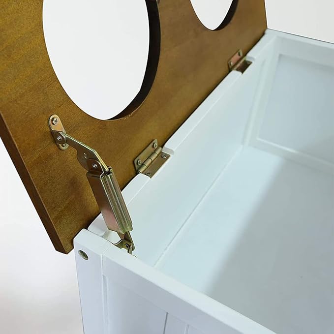 Wooden Capacity Stand pet Feeder pet Feeder Station Wooden pet Feeder with Metal Frame Wooden pet Feeder with Metal 2 Bowls