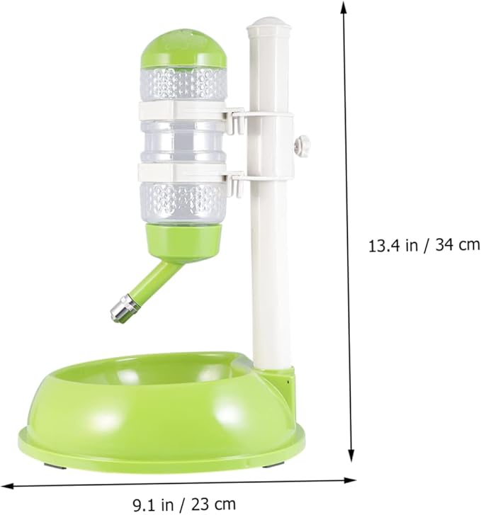 Automatic Pet Feeder and Water Dispenser for Cats Food and Water Bowl Capacity Safe and Durable Material Adorable Heart Shape Design Green