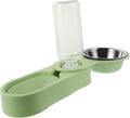 balacoo Dog Bowl Set Double Cat Feeder Automatic Dispenser for Food and -Saving Design Easy Cats and Pets