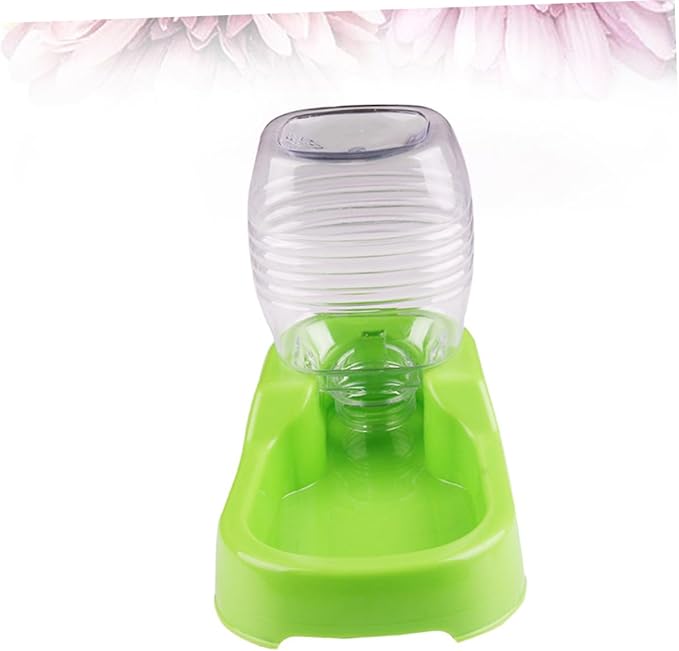 Pet Water Feeder Bowl Automatic Dog Drinking Tool with Unique Design Convenient and Easy to Use for Home Pet Shop Green
