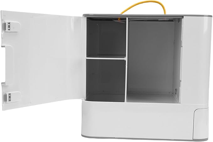 Automatic Cat Dog Food Dispenser, Large Capacity Pet Feeder with Sealing Technology for Food Storage, Timed Auto Feeding for Home Travel (Gray)