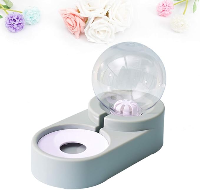 balacoo Creative Pet Automatic Water Feeder Double Bowl Blue Pet Drinking Tool for Cats and Dogs Unique Design Convenient and Safe Water Dispenser