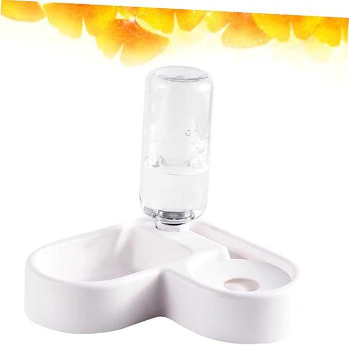 BESPORTBLE Automatic Pet Food and Water Feeder Unique Drinking Bowl for Cats and Dogs Smooth Surface Design Convenient Feeding Tool for Home
