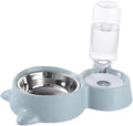 Pet Dual Water Food Feeder Bowl for Cats and Dogs Unique Design Non-tip Smooth Convenient Feeding Automatic Dispenser for Indoor Use