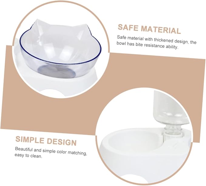 HANABASS Inclined Pet Bowl Automatic Water Feeder Dog Food Dispenser Dog Cat Feeder