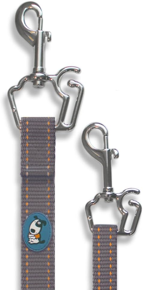 ThunderLeash No-Pull Dog Leash (Large (Over 25 lbs), Grey)