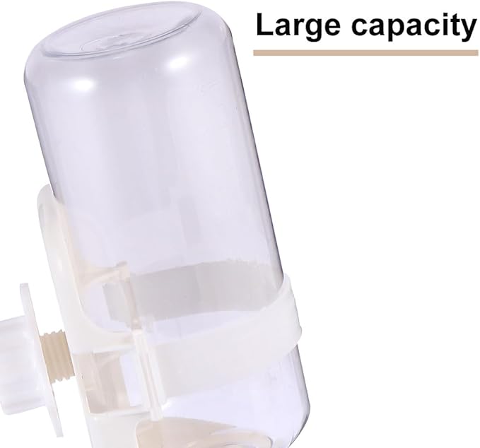 Hanging Gravity Waterer 500Ml Automatic Pet Water Feeder Large Capacity White for Dogs and Cats