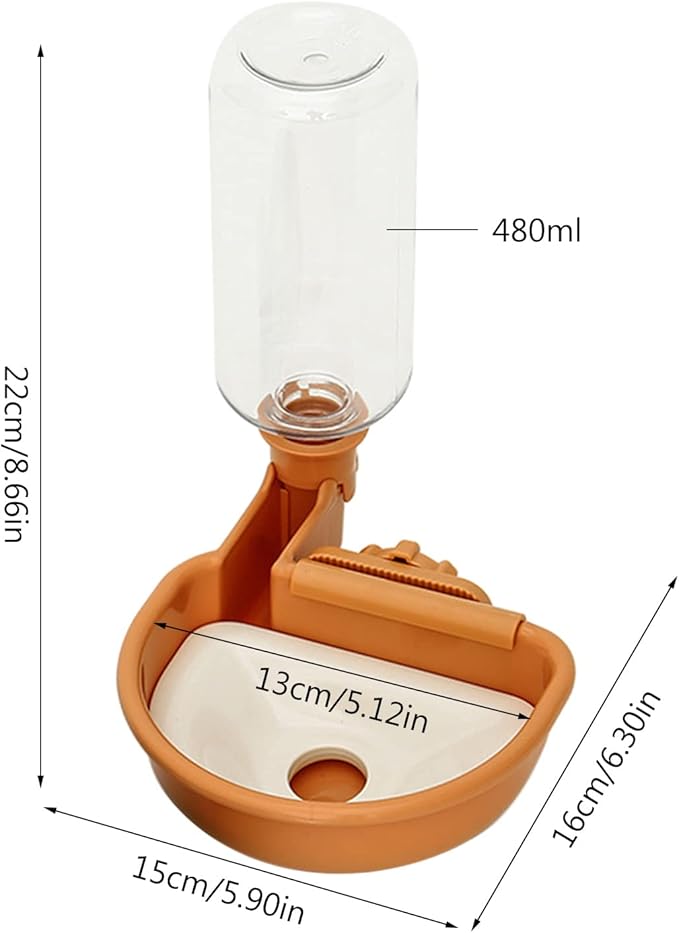 Pet Water Dispenser for Water Feeder Automatic Feed Fountain for Small Dogs Puppies Cats Easy to Hang for