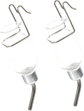 Kisangel 2pcs Pet Water Dispenser Hanging Automatic Drinking Bottle for Cats Puppies and Dogs Convenient Feeder Easy to Attach Cages