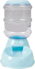 3.75L Large Automatic Feeder Drinker Dispenser Pet Bowl Dish(Feeder Blue)