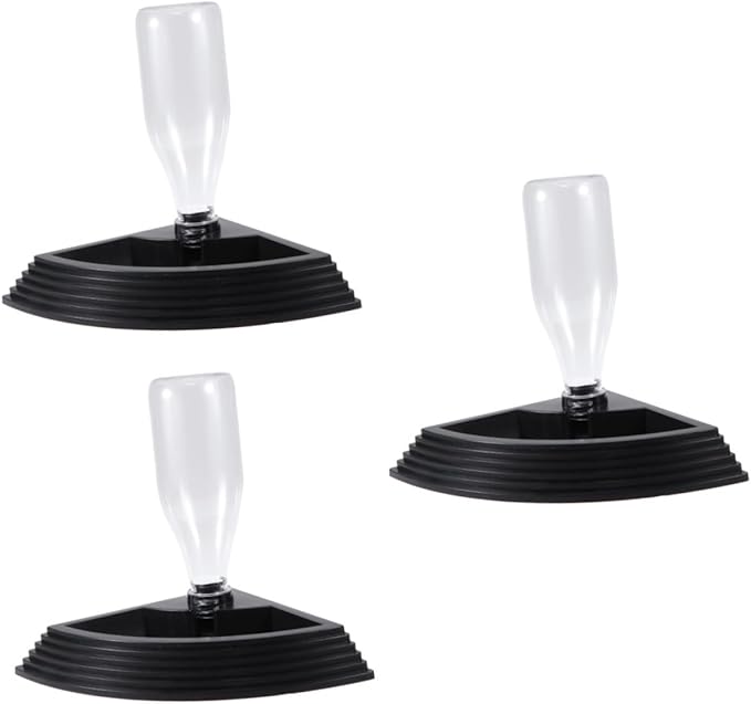 3pcs Triangle Automatic Drinking Fountain for Crawler Pets Self Waterer Feeder Black Reptile Water Dispenser Hassle Maintenance and Continuous Hydration