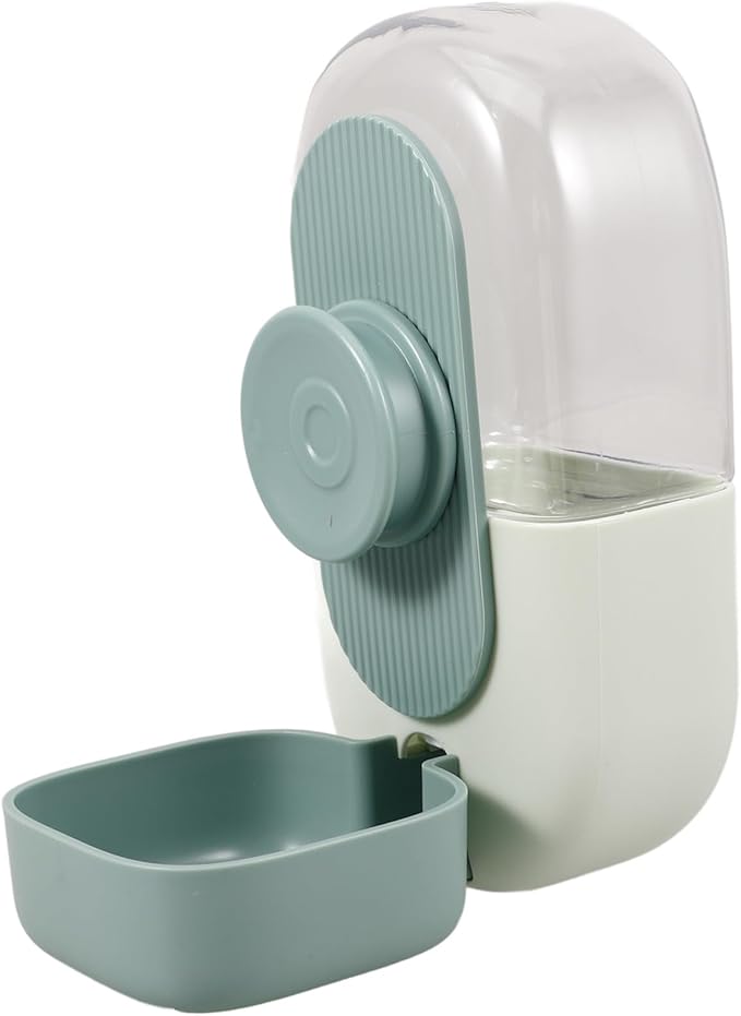 POPETPOP 5pcs Pet Water Dispenser Automatic for Dogs and Cats Hanging Design for Cages No-Leak System Mint Green Convenient Water Bottle for Pets