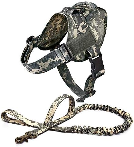 Dog harness walking adjustable nylon pet dog collar vest rubber band dog leash for small and large dogs German shepherd