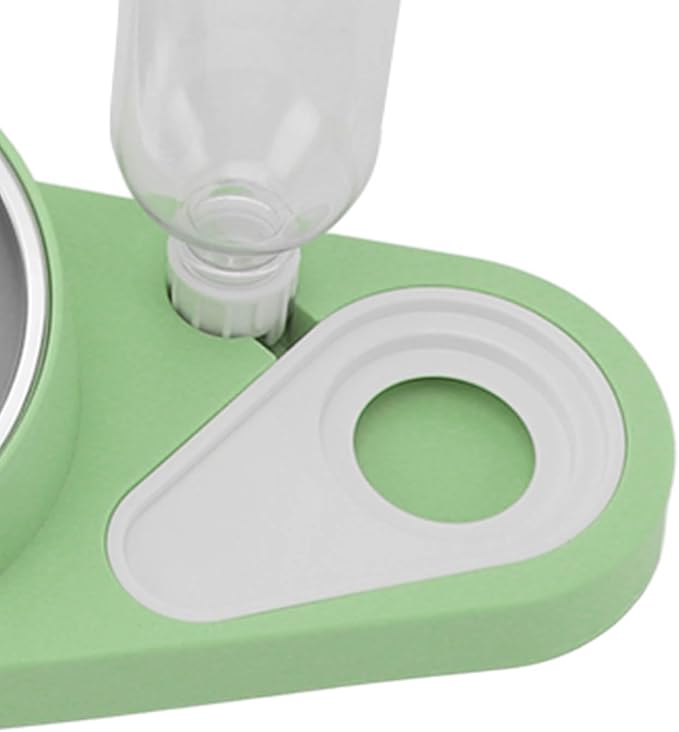 Automatic Spill Proof Cat Dog Water Bowl Food Dispenser, Non Slip Stainless Steel, Wet Dry Food Separation, Multiple Pet Feeding, Easy to Clean and Maintain, Pet Food Water Bowl