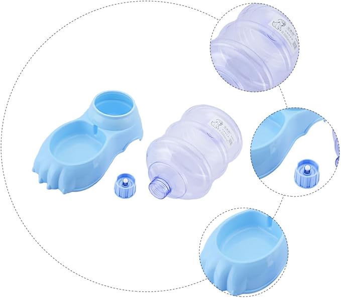 Cat Feeding Station Automatic Dry Food Feeder No-Slip Pet Bowl Water and Food Dispenser