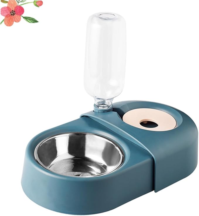 HANABASS Automatic Pet Feeder and Water Dispenser for Cats and Dogs Bowl with Base Removable Design Easy to Stylish for Indoor Use