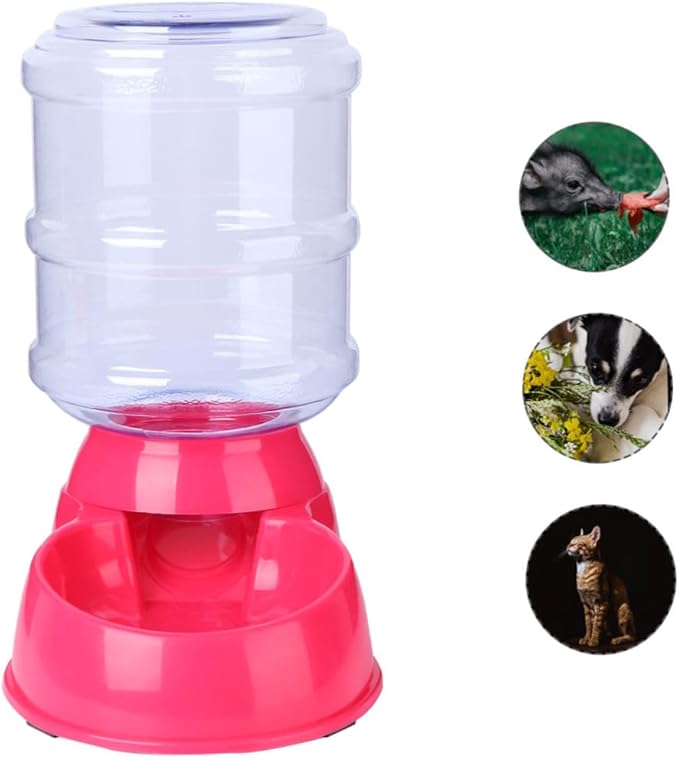 Automatic Pet Feeding Device Cat Food Dispenser Water Fountain Bowl Leakproof
